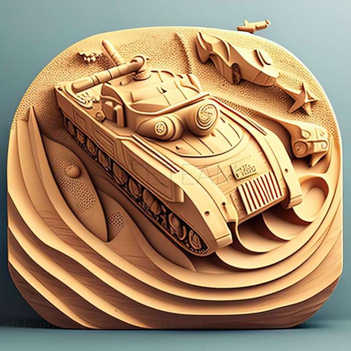 3D model Tank Biathlon game (STL)